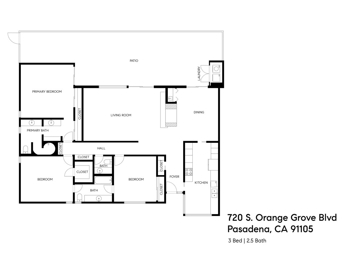 720 S Orange Grove Blvd #3A Pasadena Mid-Century Condo for Sale Tracy Do Compass Real Estate