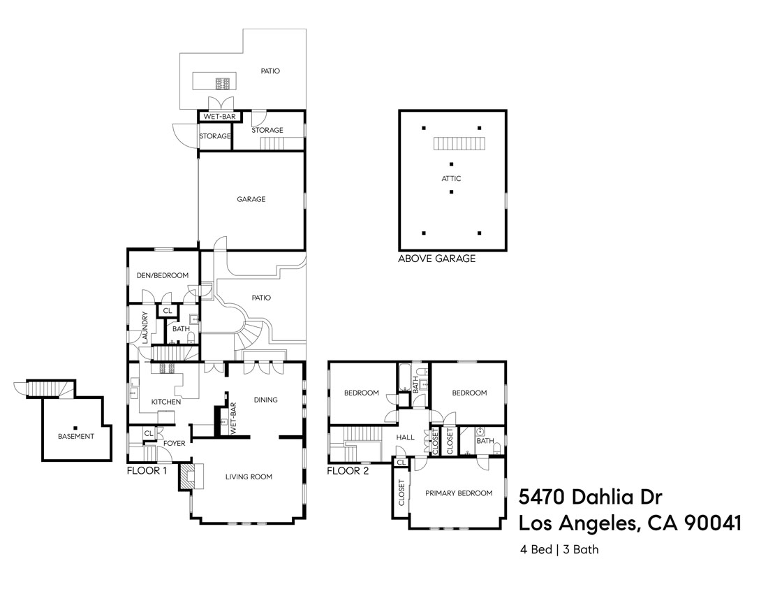5470 Dahlia Dr Eagle Rock Home for Sale Tracy Do Compass Real Estate