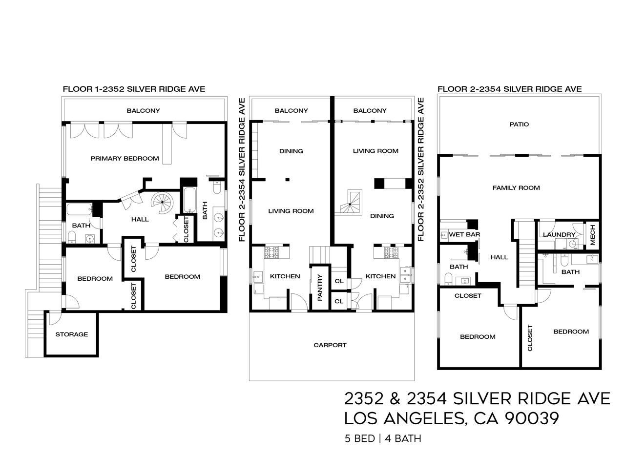 2352 & 2354 Silver Ridge Ave Silver Lake Duplex for Sale Tracy Do Real Estate