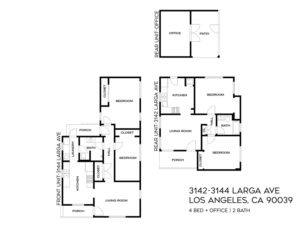 3142-3144 Larga Ave Atwater Village Duplex for Sale Tracy Do Real Estate