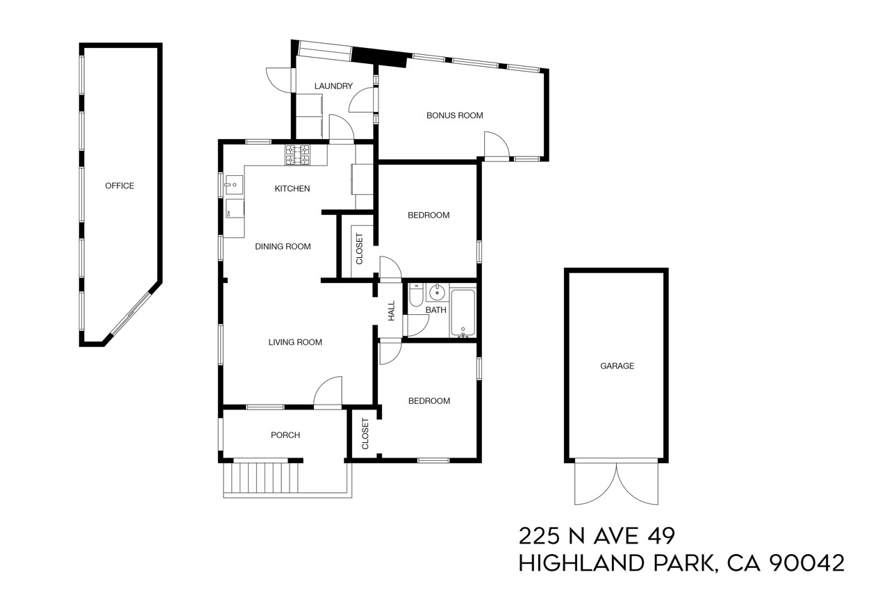 225 N Ave 49 Highland Park Spanish Style home for Sale Tracy Do Real Estate